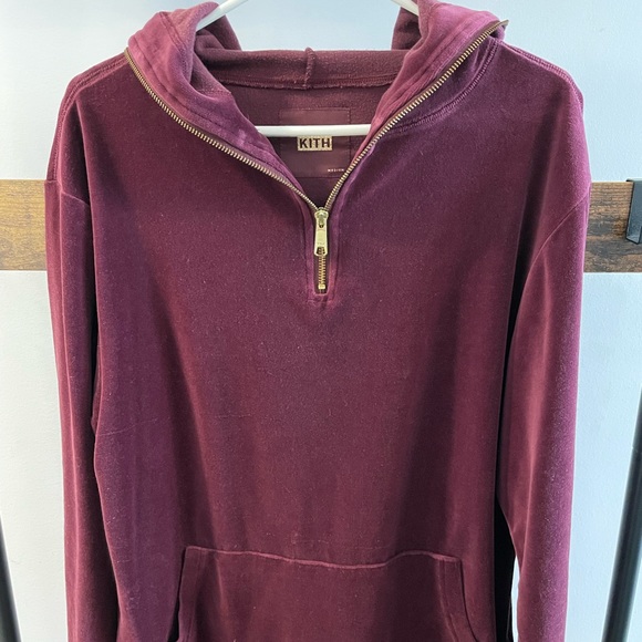 Kith Velour Hoodie. Size: M - Picture 2 of 3